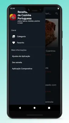 Receitas de Cozinha Portuguesa android App screenshot 0