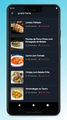 Receitas de Cozinha Portuguesa android App screenshot 3