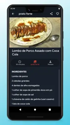 Receitas de Cozinha Portuguesa android App screenshot 4