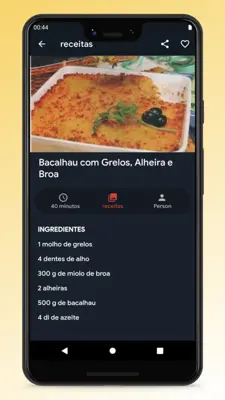 Receitas de Cozinha Portuguesa android App screenshot 7